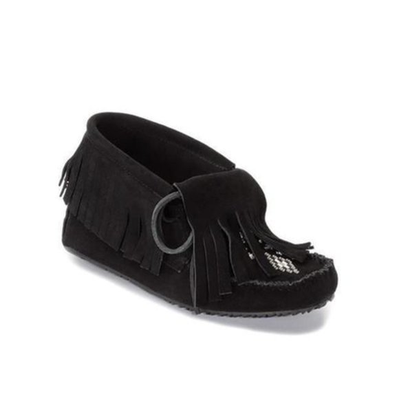 Manitobah Shoes - Manitobah Mukluks Women's Paddle Suede Moccasin Bootie Black